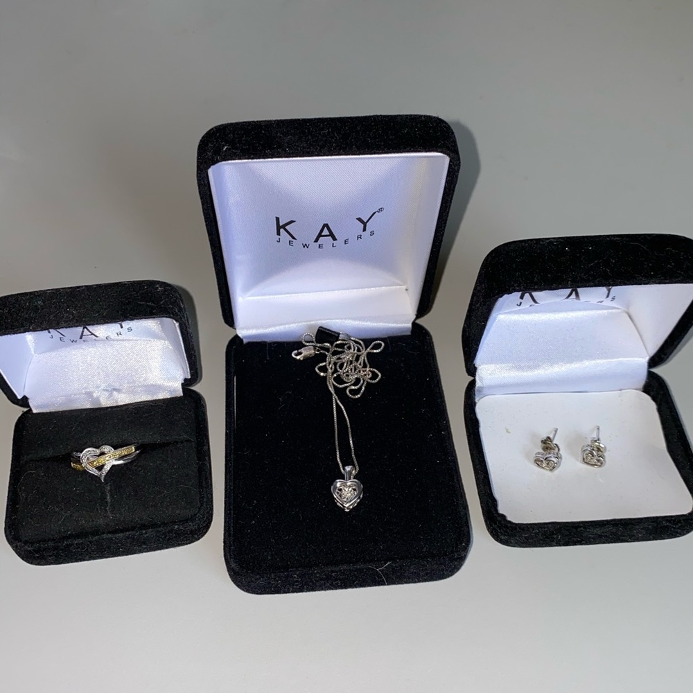 Kay Diamond Heart Jewelry Set
